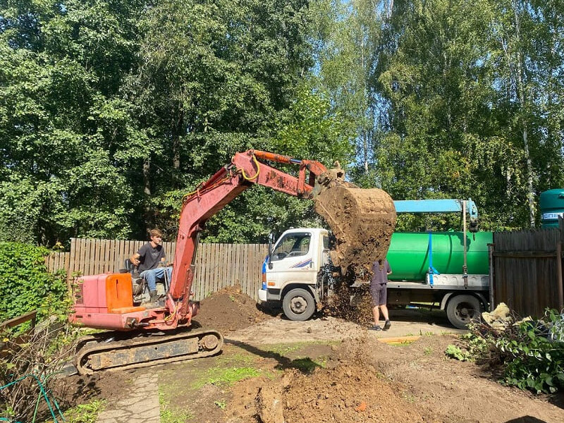 Монтаж газгольдера Спецгаз 6600 л в Петушках под ключ с земляными работами