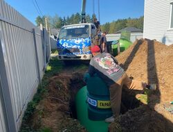 Монтаж газгольдера Спецгаз 3200 л для дома 140 кв.м в Петушках под ключ